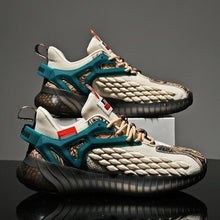 将图片加载到图库查看器,Mens Luxury Sneakers Casual Sports Trainer Race White Shoes Fashion Running Modern Sneakers Autumn Breathable Trendy Mens Walking Casual Sneakers