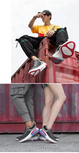 将图片加载到图库查看器,Mens Running Sneakers Luxury Mens Casual Shoes Trainer Race Off White Shoes Slip on Walking Casual Breathable Air Cushion Fashion Lightweight Sneakers