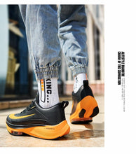 将图片加载到图库查看器,Mens Running Sneakers Luxury Mens Casual Shoes Trainer Race Off White Shoes Slip on Walking Casual Breathable Air Cushion Fashion Lightweight Sneakers