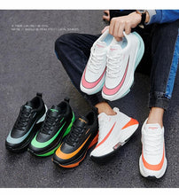 将图片加载到图库查看器,Mens Running Sneakers Luxury Mens Casual Shoes Trainer Race Off White Shoes Slip on Walking Casual Breathable Air Cushion Fashion Lightweight Sneakers