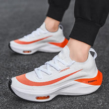 将图片加载到图库查看器,Mens Running Sneakers Luxury Mens Casual Shoes Trainer Race Off White Shoes Slip on Walking Casual Breathable Air Cushion Fashion Lightweight Sneakers