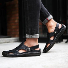 Load image into Gallery viewer, Men's Sandals Cowhide Breathable Casual Beach Walking Shoes