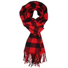 Load image into Gallery viewer, Men's Scarves Classic Arrival Winter Plaid Scarf Tassel Edge