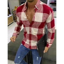Load image into Gallery viewer, Men's Shirt Bishop Sleeve Collar Shirt