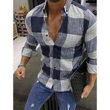 Load image into Gallery viewer, Men's Shirt Bishop Sleeve Collar Shirt