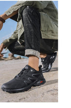 将图片加载到图库查看器,Mens Soft Breathable Outdoor Jogging Hiking Shoes Mountain Waterproof Running Shoes Sneakers Trail Running Non-Slip Hiking Breathable Walking Footwear Athletic Sneaker