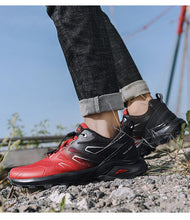 将图片加载到图库查看器,Mens Soft Breathable Outdoor Jogging Hiking Shoes Mountain Waterproof Running Shoes Sneakers Trail Running Non-Slip Hiking Breathable Walking Footwear Athletic Sneaker