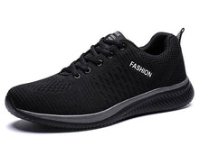 Load image into Gallery viewer, Mens Sport Running Sneakers Fashion Men Casual Shoes Breathable Shoes Walking Sneakers Men's Tennis Black Sneakers Trainers Mesh Flat Breathable Summer Walking Beach Mesh Design
