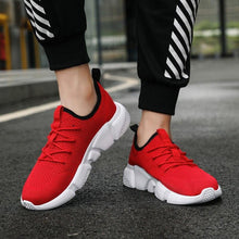 将图片加载到图库查看器,Mens Sport Sneakers Casual Fashion New Light Breathable Red Mesh High Quality Comfortable Running Shoes Men Casual Breathable Walking Sport Athletic Sneakers Gym Tennis Slip On Lightweight Mens Sneakers