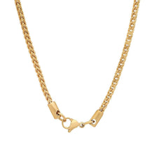 Load image into Gallery viewer, Men's Stainless Steel 18K Gold Plated Franco Link Chain
