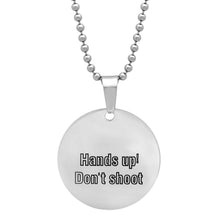 Load image into Gallery viewer, Men's Stainless Steel Detailed Pendant Necklace