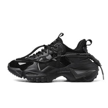 将图片加载到图库查看器,Mens Strong Casual Fashion Chunky Sneakers Height Increasing Spring Thick Sole Footwear Fashion High Quality Sneakers Slip on Walking Shoes High Top Casual Shoes For Men
