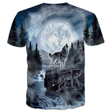 Load image into Gallery viewer, Men's T-Shirt 3D Animal Print Short Sleeve Daily Tops Streetwear Exaggerated Rainbow