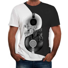 Load image into Gallery viewer, Men's T shirt Graphic 3D Skull Print Short Sleeve Casual Tops