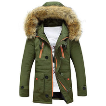 Load image into Gallery viewer, Men's Winter Hooded Down Coat Parkas