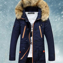 Load image into Gallery viewer, Men's Winter Hooded Down Coat Parkas