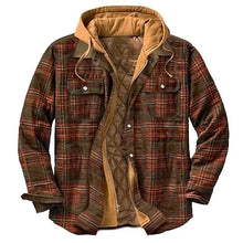 Load image into Gallery viewer, Men's Winter Parka Jacket Cotton Hooded Shirt Jacket