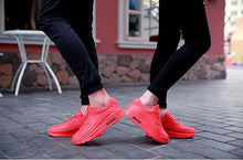 将图片加载到图库查看器,Mens Womens Luxury Sneakers Mesh Sports Casual Shoes Solid Lace-Up Outdoor Sports Sneakers Lace Up Unisex Walk Men's Air Athletic Running Shoes Fashion Sport Sneakers