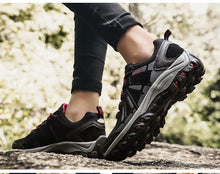 Load image into Gallery viewer, Mens Womens Travel Shoes New Non-Slip Wear-Resistant Climbing Sport Shoes Fashion Outdoor Walking Shoes Comfortable Low Cut Hiking Shoes Wide Breathable Slip Resistant Shoes