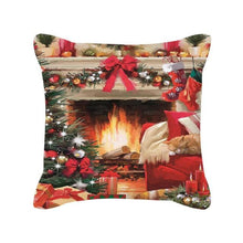 Load image into Gallery viewer, Merry Christmas Cushion Covers Snowman Christmas Santa Pillow Covers Santa Claus Pillow Covers Christmas Tree Santa Deer Printed Pillow Cover Home Decor Pillowcase For Couch 45X45CM
