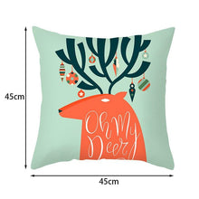 Load image into Gallery viewer, Merry Christmas Decoration Xmas Gift New Year For Home Reindeer Santa Claus Xmas Series Cushion Cover Case Pillow Custom Zippered Square Pillowcase Tree Cushion Cover Christmas Ornament