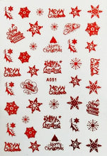 Load image into Gallery viewer, Merry Christmas Nail Art Decals Decoration Self Adhesive Nail Art Stickers Manicure Design White Snow Sticker for Nail Design Xmas Gift Nails Snowflake Nail Art Stickers Decals Christmas Nail 3D Self Adhesive Nail Stickers for Acrylic Nails Snowflake