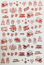 Load image into Gallery viewer, Merry Christmas Nail Art Decals Decoration Self Adhesive Nail Art Stickers Manicure Design White Snow Sticker for Nail Design Xmas Gift Nails Snowflake Nail Art Stickers Decals Christmas Nail 3D Self Adhesive Nail Stickers for Acrylic Nails Snowflake