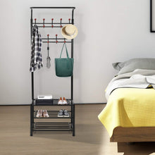 将图片加载到图库查看器,Metal Entryway Coat Shoe Rack