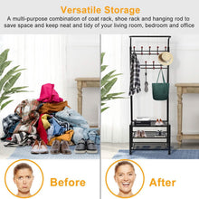 将图片加载到图库查看器,Metal Entryway Coat Shoe Rack