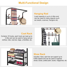 将图片加载到图库查看器,Metal Entryway Coat Shoe Rack