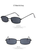 Load image into Gallery viewer, Metal Frame New Square Shape Sunglasses For Women & Men New Decent & Elegant Lens Mirror New Popular Shades For Ladies Sun Glasses