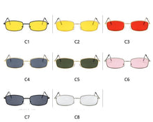 Load image into Gallery viewer, Metal Frame New Square Shape Sunglasses For Women & Men New Decent & Elegant Lens Mirror New Popular Shades For Ladies Sun Glasses