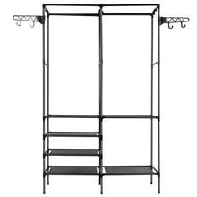 Load image into Gallery viewer, Metal Garment Rack Shoe Clothing Organizer Shelves