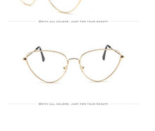 Load image into Gallery viewer, Metal Round Sunglasses Retro Design Sunglasses For Women New Cat Eye Glasses For Women New Popular Eyeglasses For Female Ladies Cat Eye Retro Sunglasses