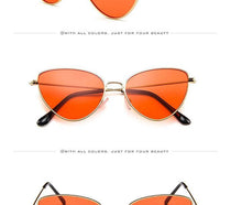 Load image into Gallery viewer, Metal Round Sunglasses Retro Design Sunglasses For Women New Cat Eye Glasses For Women New Popular Eyeglasses For Female Ladies Cat Eye Retro Sunglasses