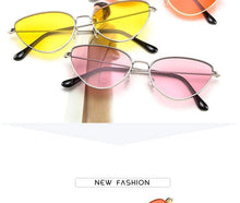 Load image into Gallery viewer, Metal Round Sunglasses Retro Design Sunglasses For Women New Cat Eye Glasses For Women New Popular Eyeglasses For Female Ladies Cat Eye Retro Sunglasses