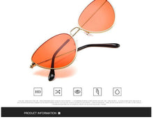 Load image into Gallery viewer, Metal Round Sunglasses Retro Design Sunglasses For Women New Cat Eye Glasses For Women New Popular Eyeglasses For Female Ladies Cat Eye Retro Sunglasses