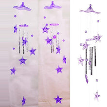 Load image into Gallery viewer, Metal Tubes Crystal Moon/Star/Butterfly/Flower Bell Butterfly Wind Chimes Outdoor Wind Chimes Garden Patio Decor Wind Chimes For Garden Outdoor Yard Hanging Decor Ornament