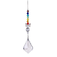 将图片加载到图库查看器,Metallic Hoop Moon Sun Catcher Hanging Crystal Pendant Chandelier Lamps Light Crystals Glass Pendants Light Rainbow Maker Wind Chime Hanging Drop Gift of Good Luck Garden Decor Hanging Ornament For Home Decoration