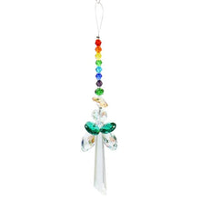 将图片加载到图库查看器,Metallic Hoop Moon Sun Catcher Hanging Crystal Pendant Chandelier Lamps Light Crystals Glass Pendants Light Rainbow Maker Wind Chime Hanging Drop Gift of Good Luck Garden Decor Hanging Ornament For Home Decoration