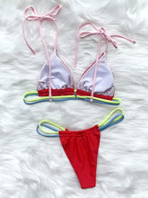将图片加载到图库查看器,Micro Bikini Set For Women Black Blue Green Pink String Swimwear Women's Halter String Triangle Bikini Set Charming Swimwear Two Piece Swimsuit Women's Swimsuit Push Up Bathers Bathing Suit Bikinis