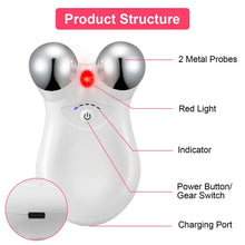 Load image into Gallery viewer, Micro-Current Face Massager Rechargeable Roller with 5 Gears