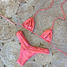 将图片加载到图库查看器,Micro Pleated Bikini Women Swimsuit Halter Bikini Set Triangle Swimwear Female Beach Wear Bathing Suit Two Piece Bikini Double Shoulder Straps Cute Swimsuit Triangle Bathing
