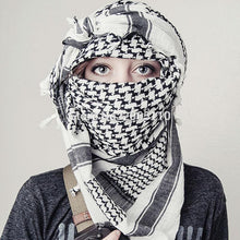 将图片加载到图库查看器,Military Arab Keffiyeh Shemagh Scarf Cotton Winter Shawl Neck Warmer Cover Head Wrap Windproof Tactical Camping Scarf Men Women Shemagh Keffiyeh Men Arab Kufiyah Keffiyeh Arabic Muslim Head Wrap Men Scarf Shawl
