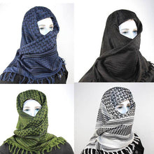 将图片加载到图库查看器,Military Arab Keffiyeh Shemagh Scarf Cotton Winter Shawl Neck Warmer Cover Head Wrap Windproof Tactical Camping Scarf Men Women Shemagh Keffiyeh Men Arab Kufiyah Keffiyeh Arabic Muslim Head Wrap Men Scarf Shawl