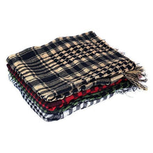 Load image into Gallery viewer, Military Scarves Shemagh Multifunction Tactical cotton head Scarf square Arabic Keffiyeh Wrap Bandana Women Men Scarf Shawl Wrap Pattern of Arab Shemagh Keffiyeh Men Arab Kufiyah Keffiyeh Arabic Muslim Head Wrap