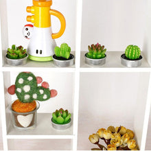 将图片加载到图库查看器,Mini Delicate Succulent Plants Candles Cactus Tea light Candles Handmade Delicate Succulent Cactus Candles Flameless Aromatherapy Candles For Birthday Party Wedding Spa Handmade Aromatherapy Candles For Birthday Party Wedding Home Decor Plant Candle