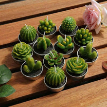 将图片加载到图库查看器,Mini Delicate Succulent Plants Candles Cactus Tea light Candles Handmade Delicate Succulent Cactus Candles Flameless Aromatherapy Candles For Birthday Party Wedding Spa Handmade Aromatherapy Candles For Birthday Party Wedding Home Decor Plant Candle