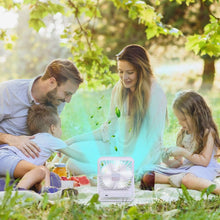 Load image into Gallery viewer, Mini Desktop Cooling Fan Rechargeable Battery Powered with LCD Display