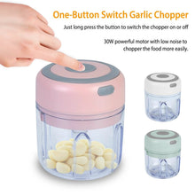 Load image into Gallery viewer, Mini Electric Cordless Garlic Chopper